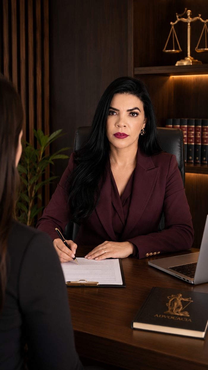 Pollyana Valença atendendo cliente